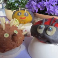 Motivtörtchen Igel, Biene &&nbsp;Marienkäfer