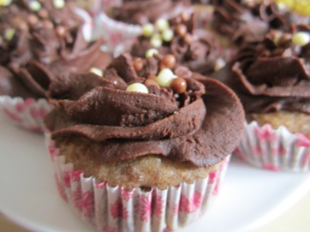 Schoko Bananen Cupcakes