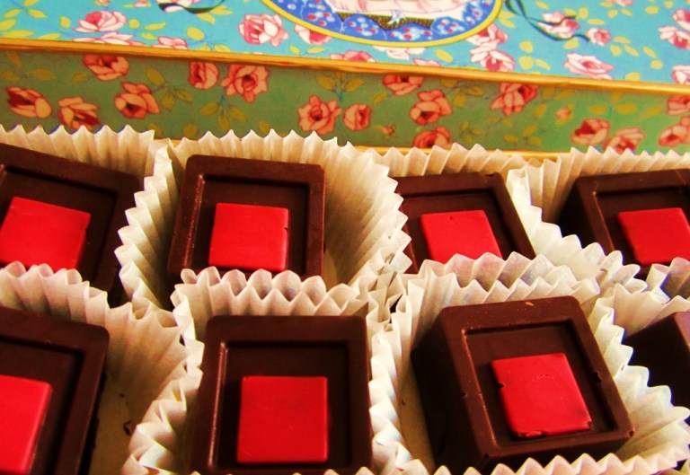 Pralinen mit Himbeer (1)