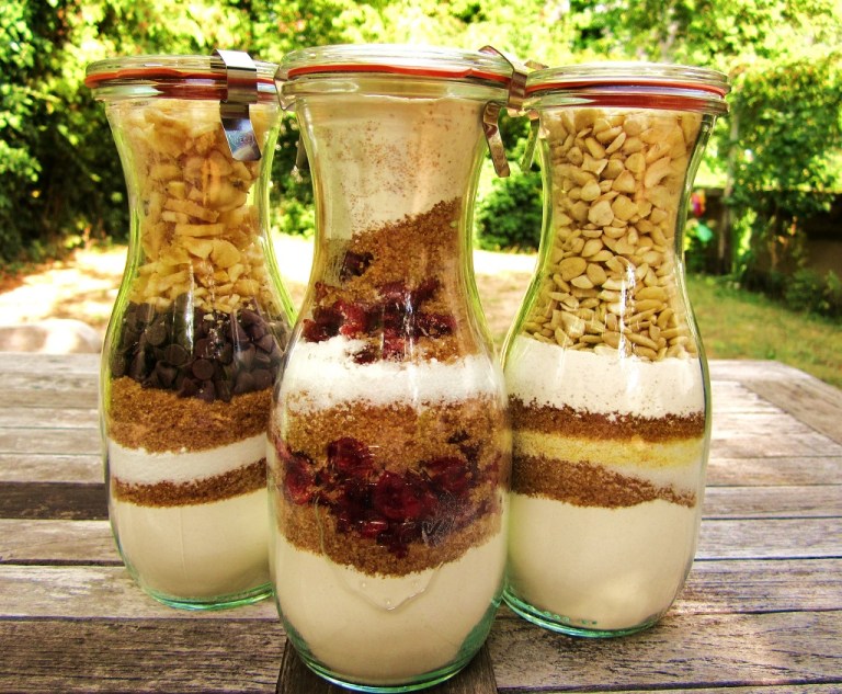 Backmischung im Glas