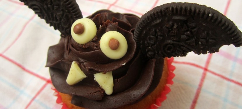 Fledermaus Cupcakes (Halloween)