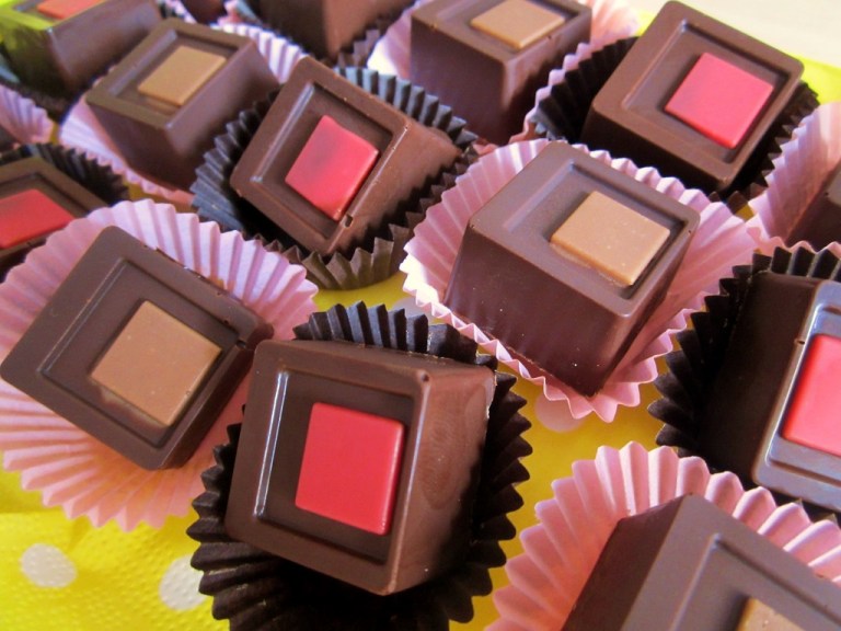 Praline Zartbitter salziges Karamell (7)