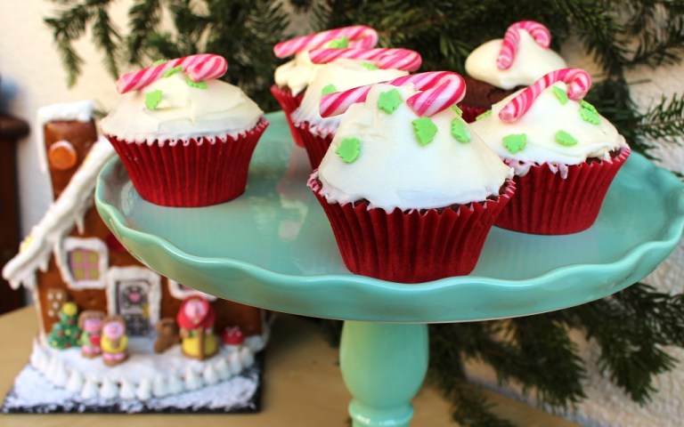 Zuckerstange Cupcake Candycane
