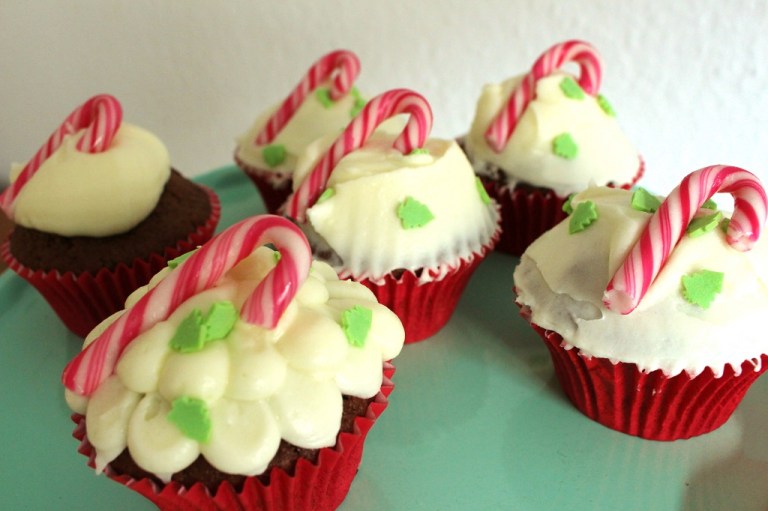 Zuckerstange Cupcake Candycane