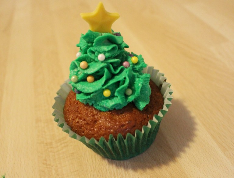 Weihnachten Cupcakes Weihnachtsbaum (1)