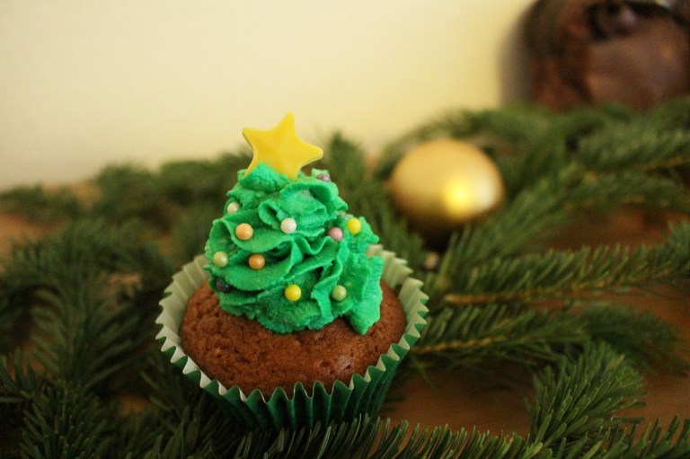 Weihnachten Cupcakes Weihnachtsbaum (2)