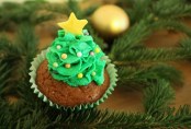 Christbaum-Cupcake