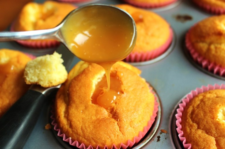 Muffins mit salzigem Karamell (3)