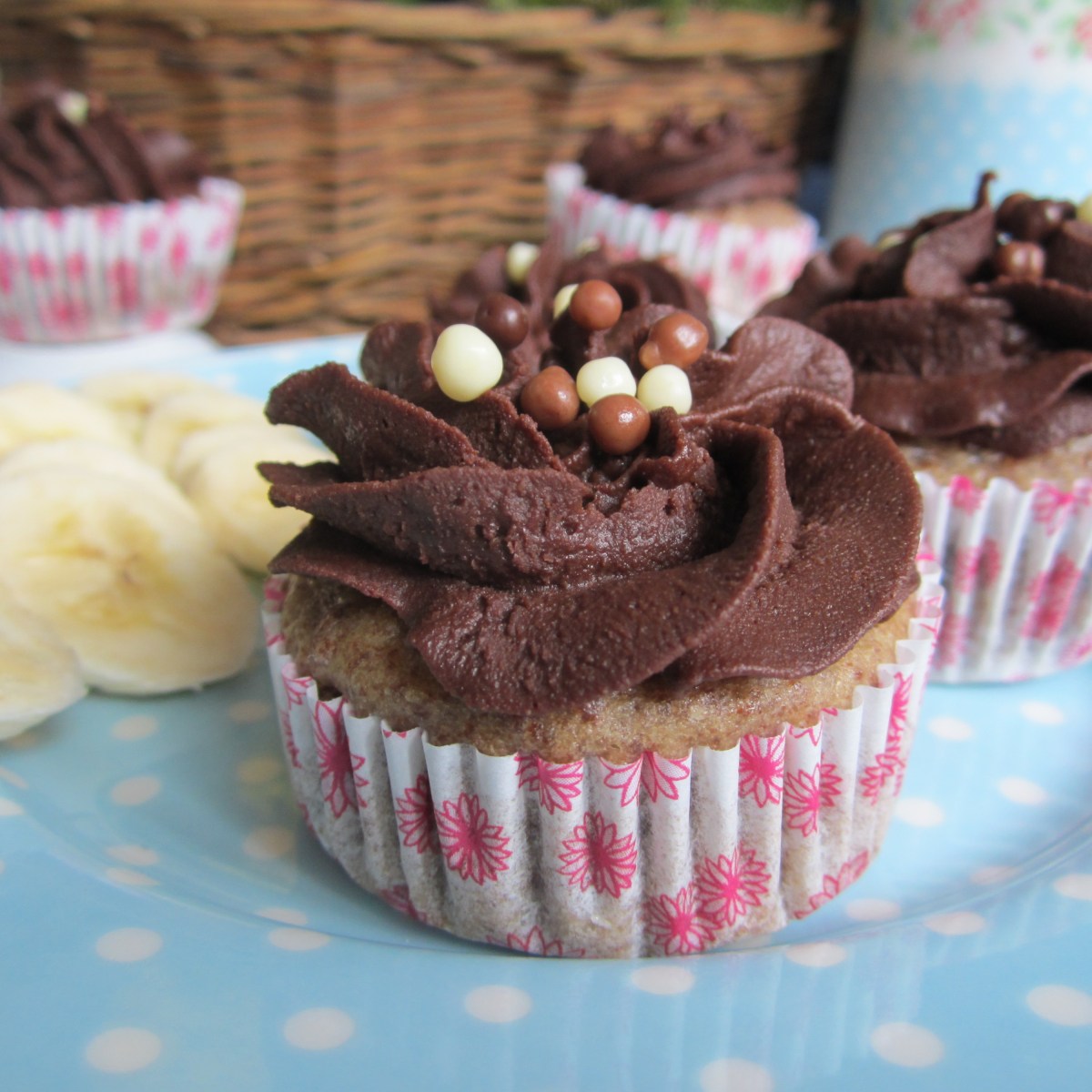 Bananen-Schoko Muffins