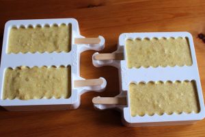 Kuchen Eis am Stiel mit Silikonform