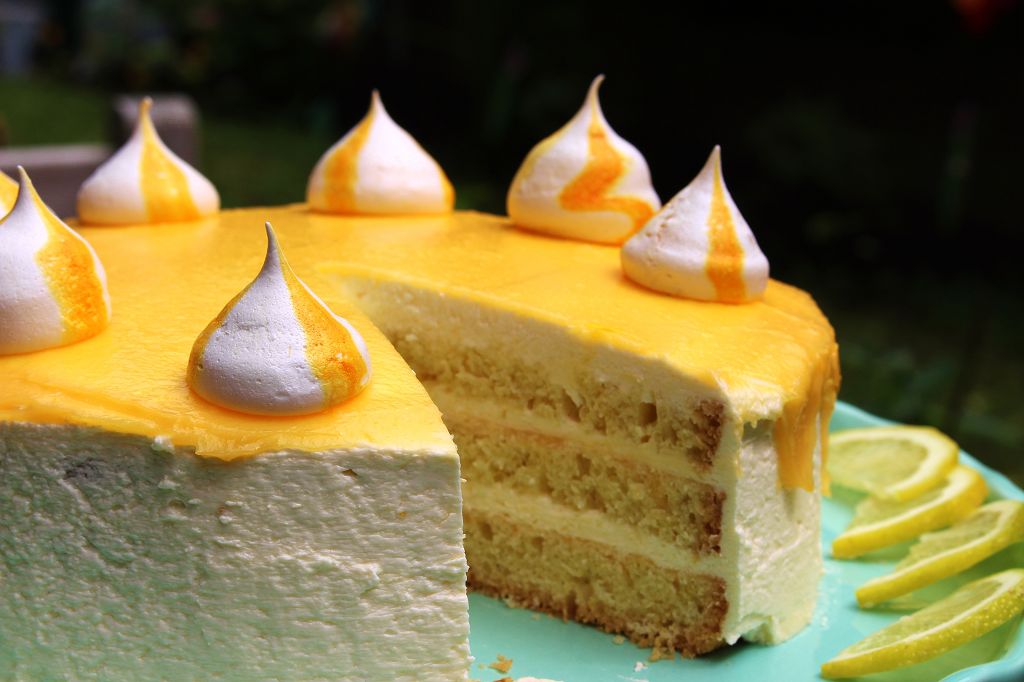 Zitronen Torte Lemon Curd (5)