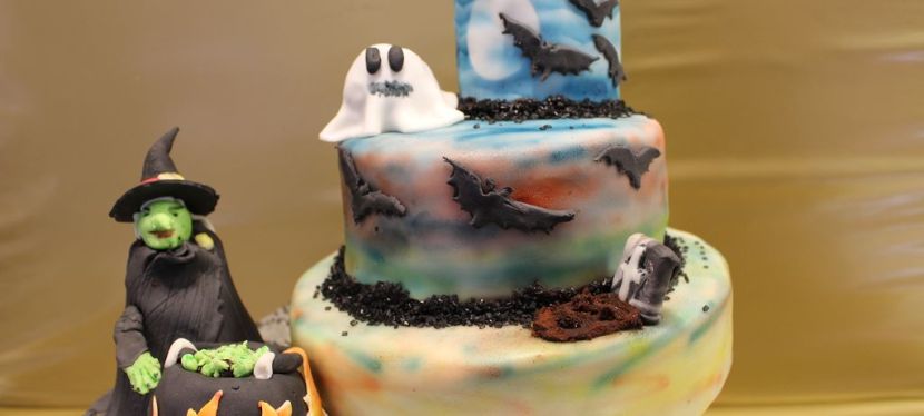Halloween Torte mit&nbsp;Airbrush