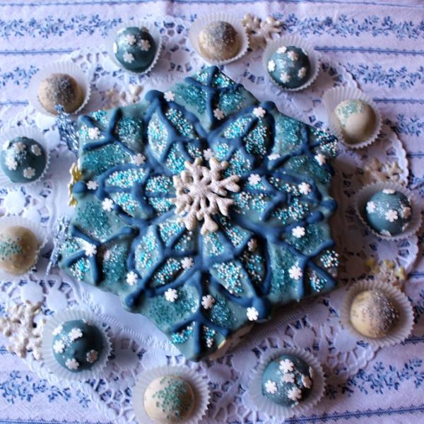 Schneeflocken-Kuchen