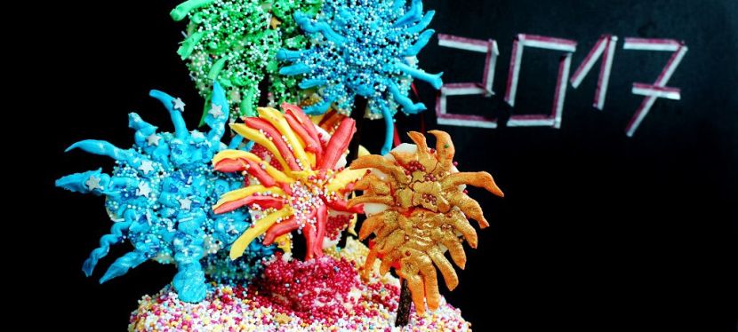 Bellini Silvester Torte mit&nbsp;Feuerwerk