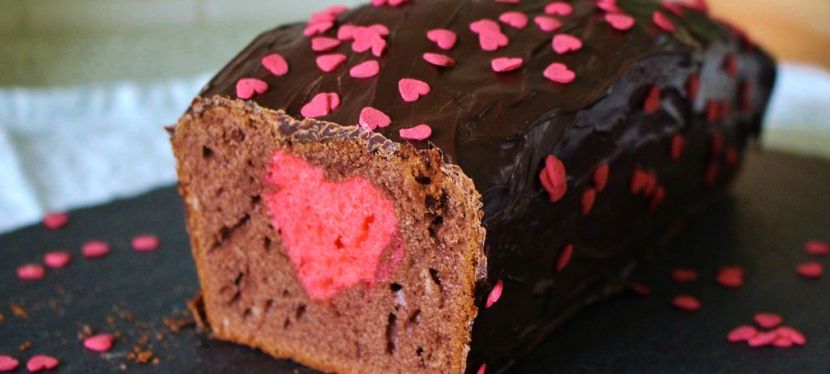 „Innere Werte“ Schokokuchen mit Herzchen (Hidden&nbsp;Design)