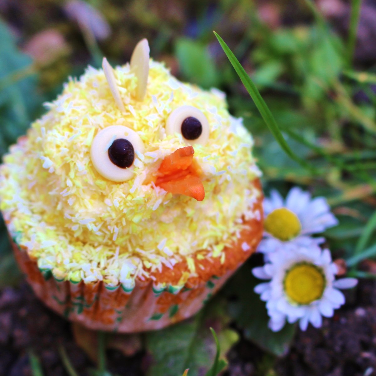 Küken Cupcakes mit Kokos&nbsp;(vegan)