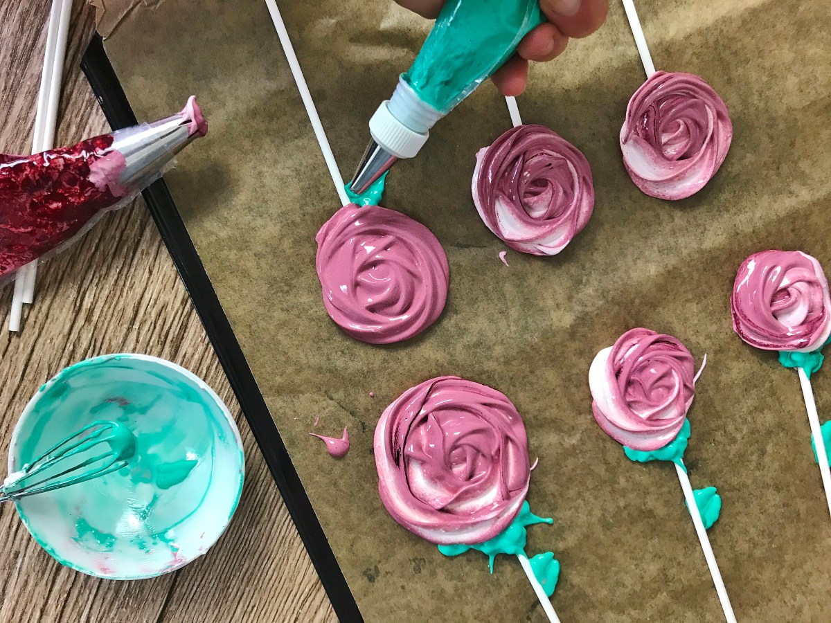 Baiser Rosen am&nbsp;Stiel