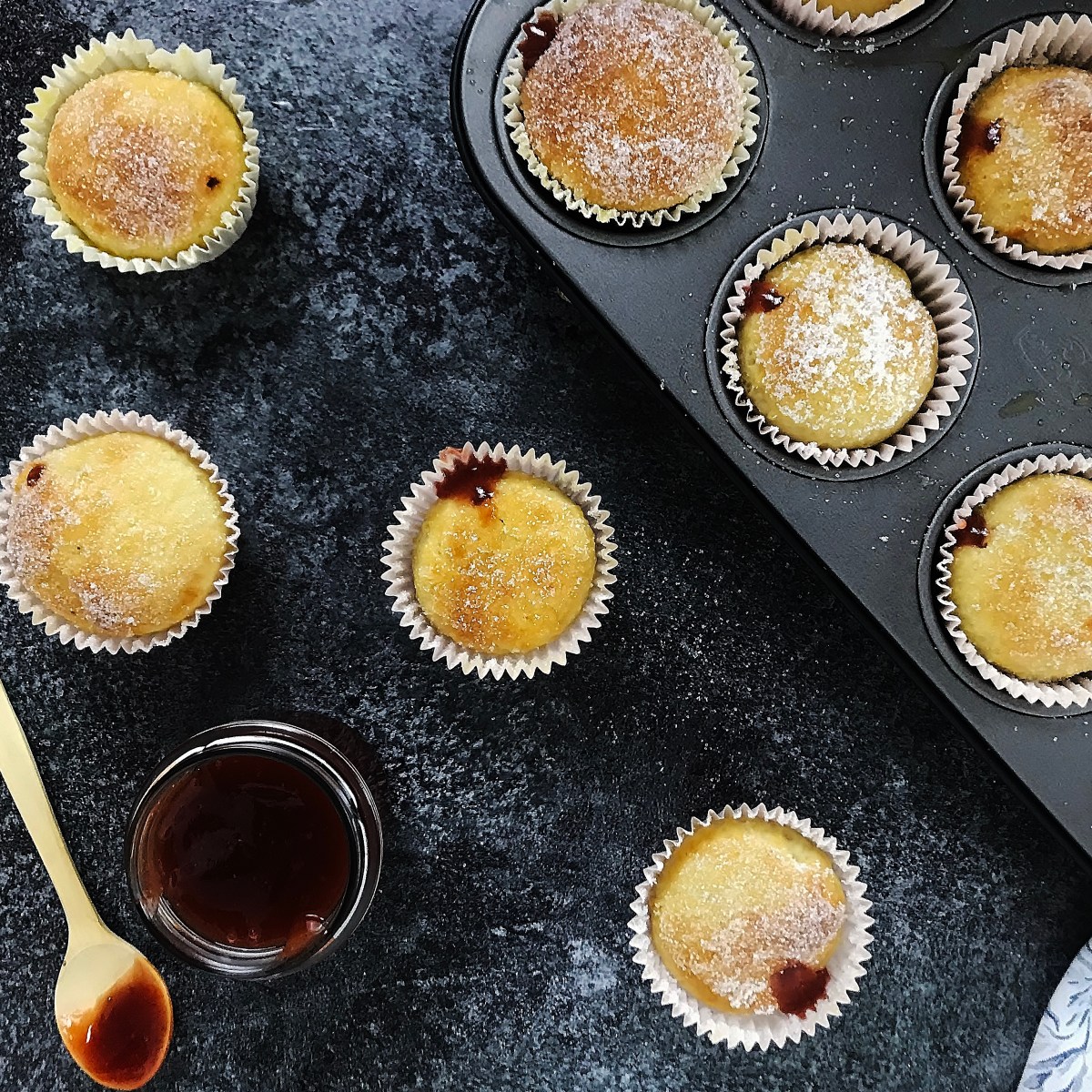 Kreppel Muffins (Berliner aus dem&nbsp;Backofen)