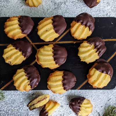 Spritzgebäck mit Marmelade