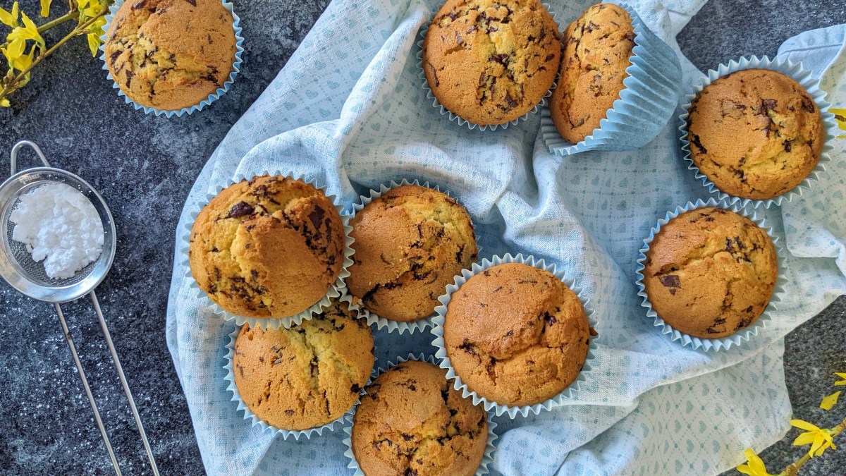 Muffins mit Schokostückchen – MainBacken Muffins mit Schokostückchen – MainBacken