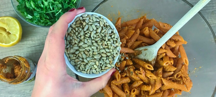 Schneller Nudelsalat (mediterran)