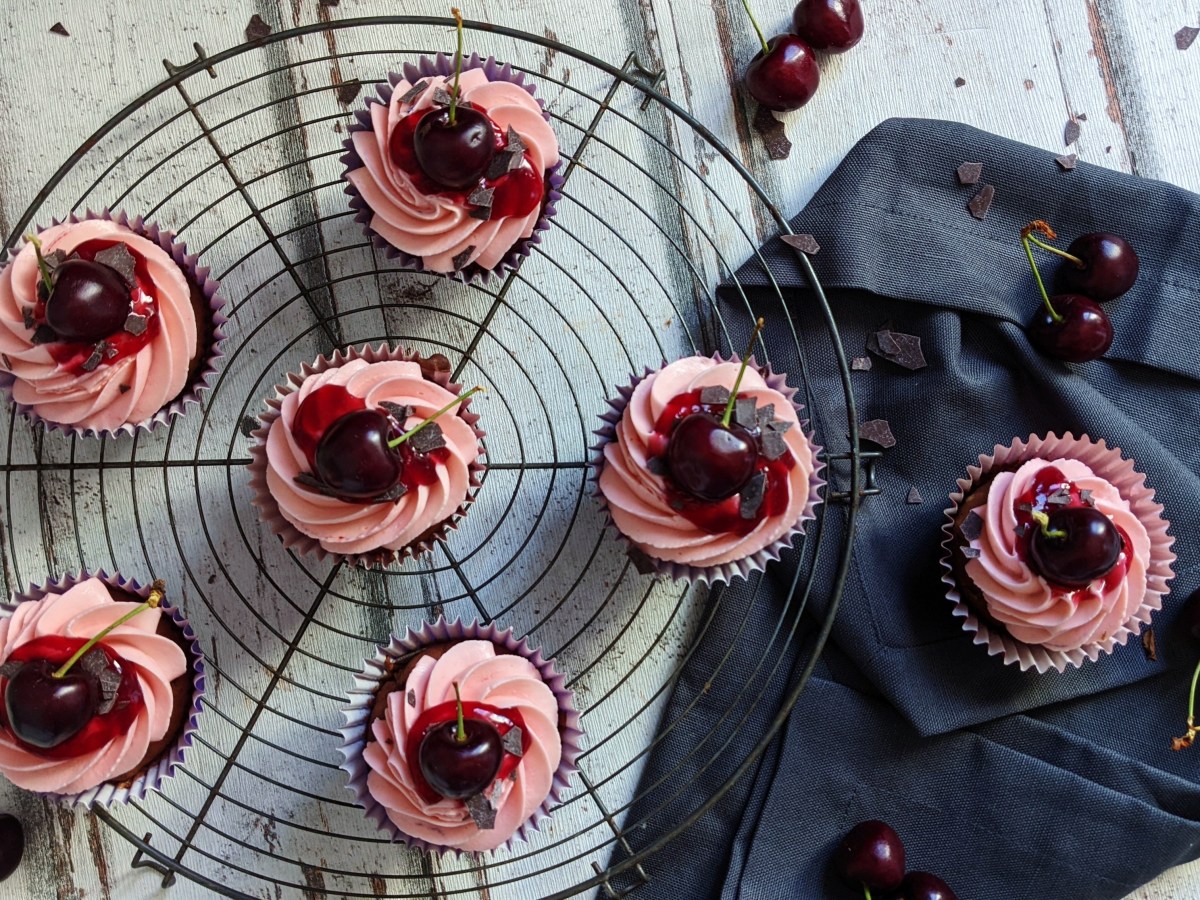 Schoko-Kirsch Cupcakes